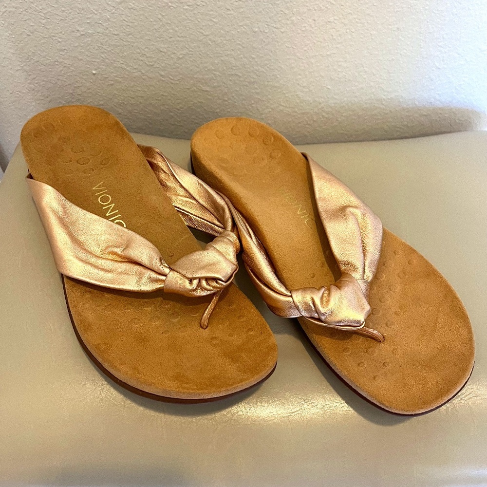Vionic Pippa Sandals Rose Gold 9.5